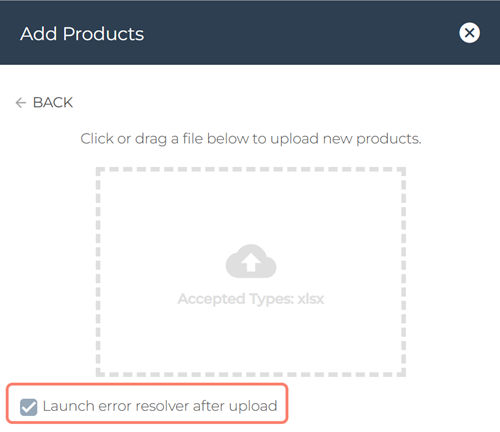 Using the error resolver for advanced catalog services